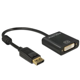 DeLOCK 62601 cavo e adattatore video 0,2 m DisplayPort DVI-I Nero