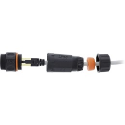 InLine Accoppiatore per cavo Cat.6A, impermeabile IP68, 2 prese RJ45, schermato