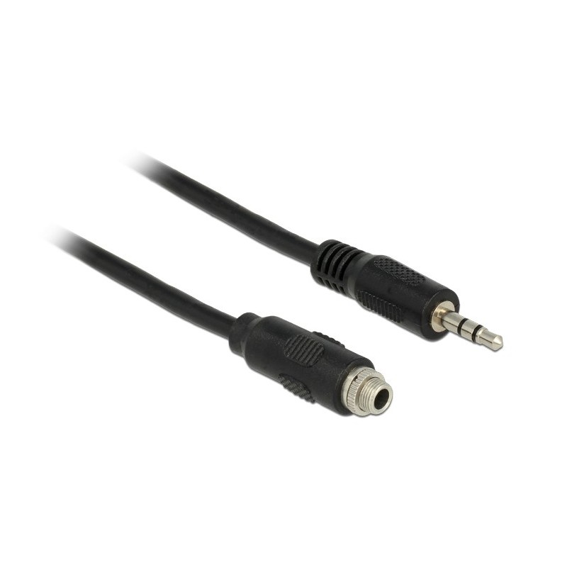 DeLOCK 1m, 2x3.5mm cavo audio 3.5mm Nero