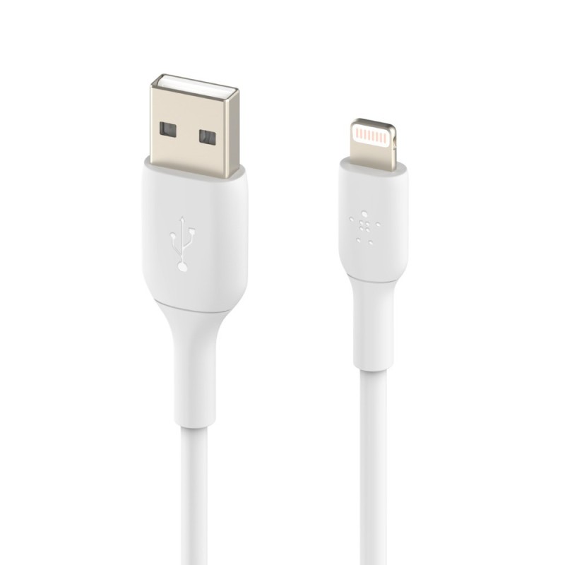 Belkin CAVO PVC DA USB-A A LIGHTNING 1M - BIANCO