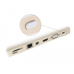 DeLOCK Custodia antipolvere per USB Type-C femminile senza manico 10 pezzi bianco