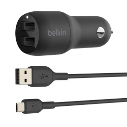 Belkin CARICABATTERIE DA AUTO CON DOPPIA PORTA USB-A 12W