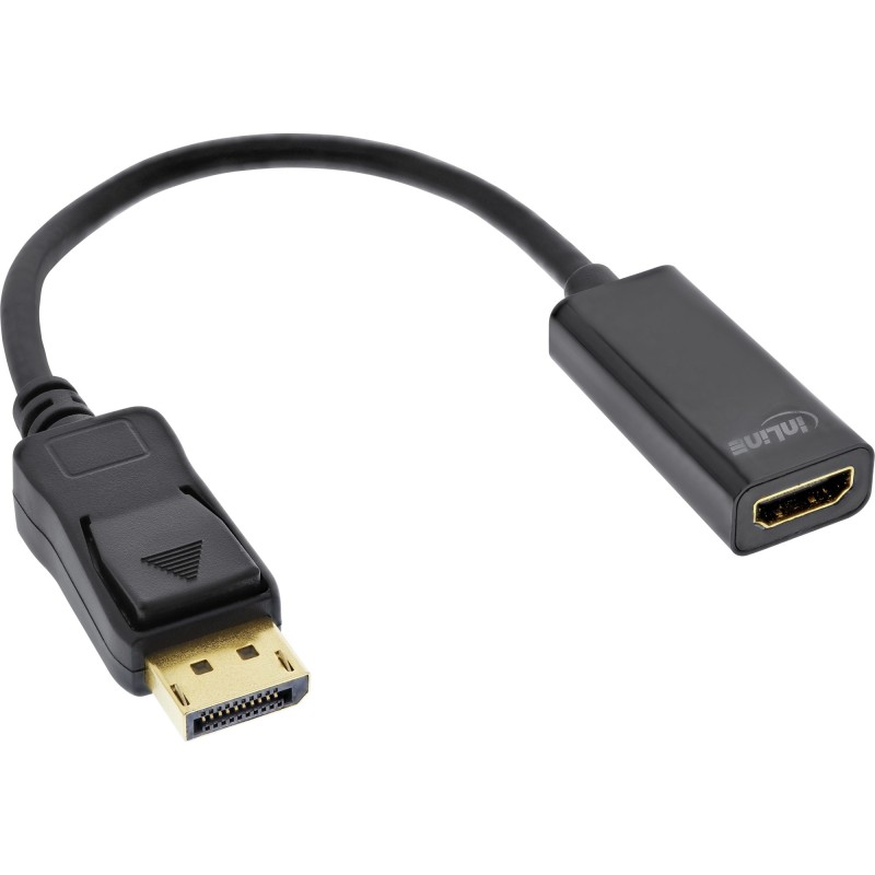 InLine InLineCavo adattatore da DisplayPort a HDMI Maschio   Femmina con audio