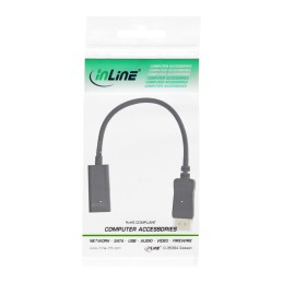 InLine InLineCavo adattatore da DisplayPort a HDMI Maschio   Femmina con audio