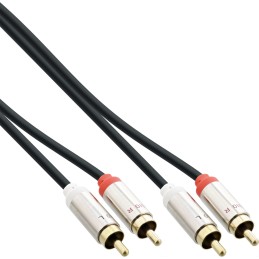 InLine Cavo Audio slim 2x RCA M M, Stereo, 3m