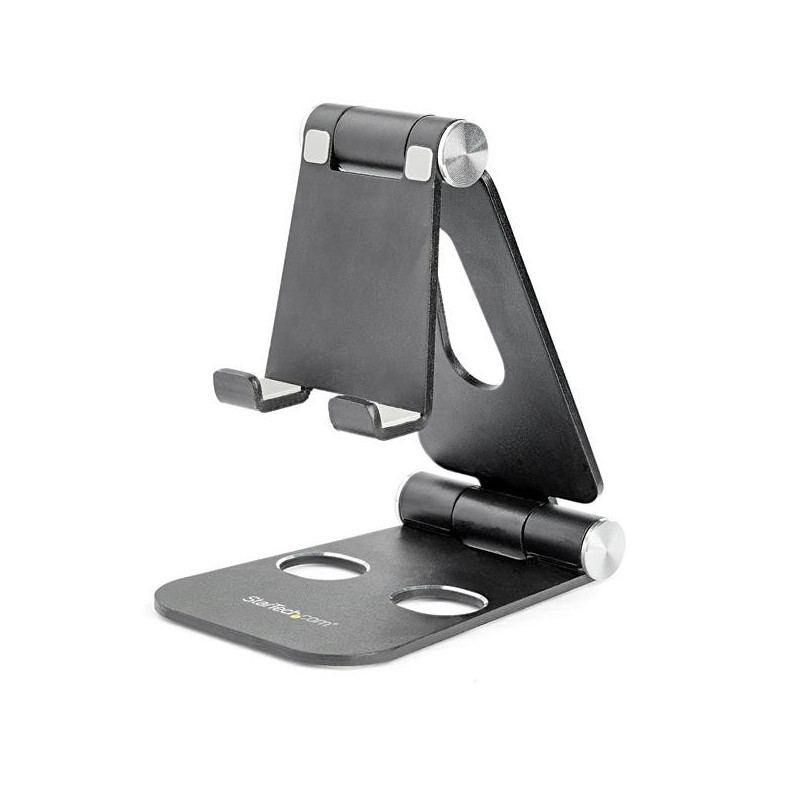 StarTech.com Supporto universale regolabile per smartphone e tablet - Ripiegabile - Nero