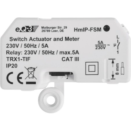 Homematic IP 142721A0 attuatore intelligente domestico Attuatore di commutazione