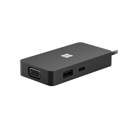 Microsoft USB-C Travel Hub Black adattatore grafico USB Nero