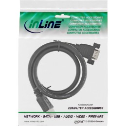 InLine Cavo adattatore da pannello HDMI, maschio femmina 4K2K, 0,6m