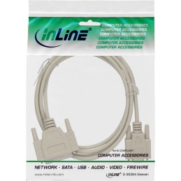 InLine Cavo Nullmodem, Sub-D 9 25pin femmina, ispezionabile, Pin 2-2 - 22-9, 2m