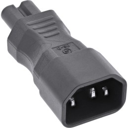 InLine Adattatore di rete IEC 60320 C14   C7, da 3 poli a 2 poli