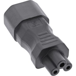 InLine , adattatore di rete IEC 60320 C14   C5, alimentatore a 3 poli   notebook