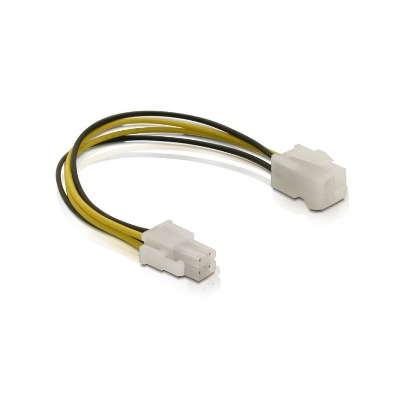 DeLOCK Power cable P4 male female 0,15 m