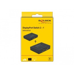 DeLOCK Interruttore bidirezionale DisplayPort 2 - 1 8K 30 Hz