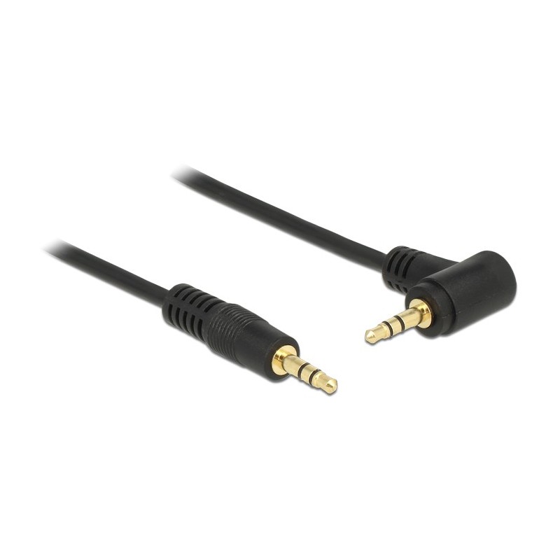 DeLOCK 3.5 mm, 1 m cavo audio 3.5mm Nero