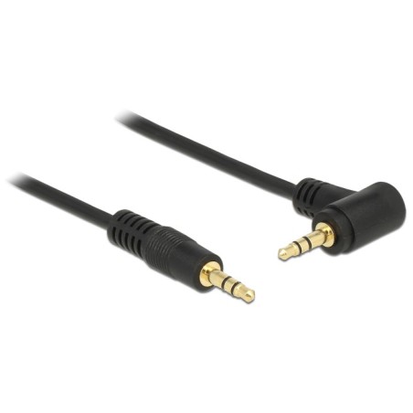 DeLOCK 3.5 mm, 1 m cavo audio 3.5mm Nero