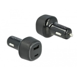 DeLOCK Caricabatteria da auto USB Type-C PD 3.0 e USB Tipo-A con 63 W