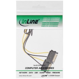 InLine Cavo di alimentazione int. 2x SATA M a 8poli PCIe F, 0,15m