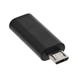 InLine Adattatore USB 2.0, Micro-USB maschio a USB-C femmina