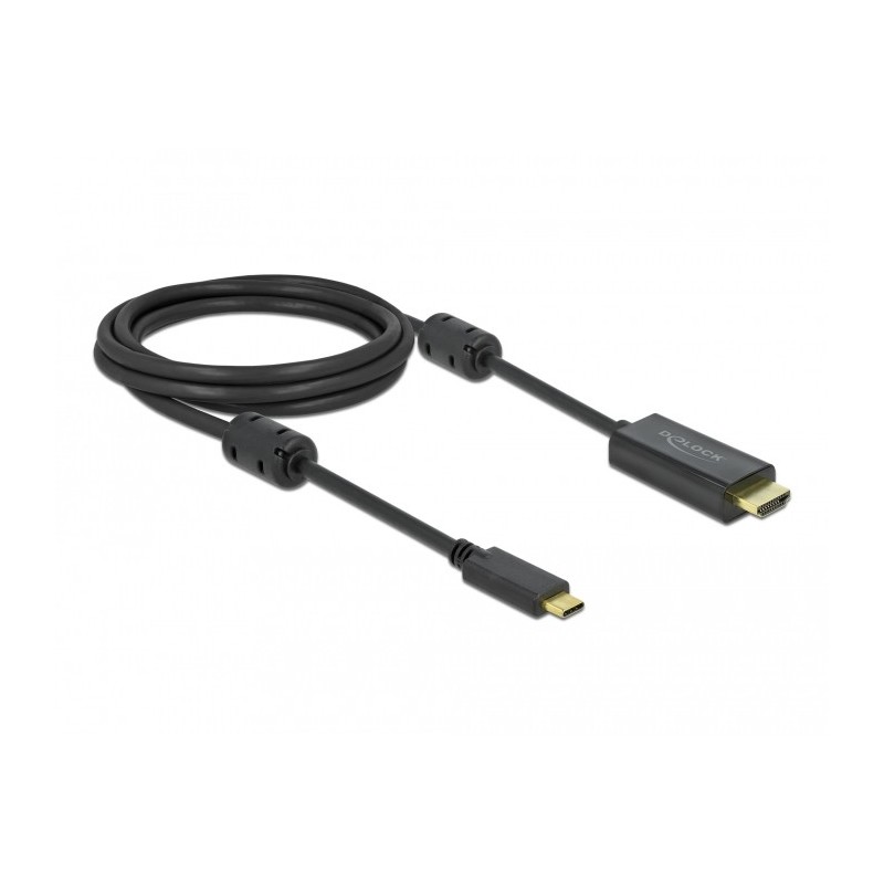 DeLOCK USB Type-C attivo a cavo per HDMI (DP Alt Mode) 4K 60 Hz da 2 m