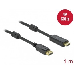 DeLOCK DisplayPort attivo 1.2 a cavo per HDMI 4K 60 Hz da 1 m