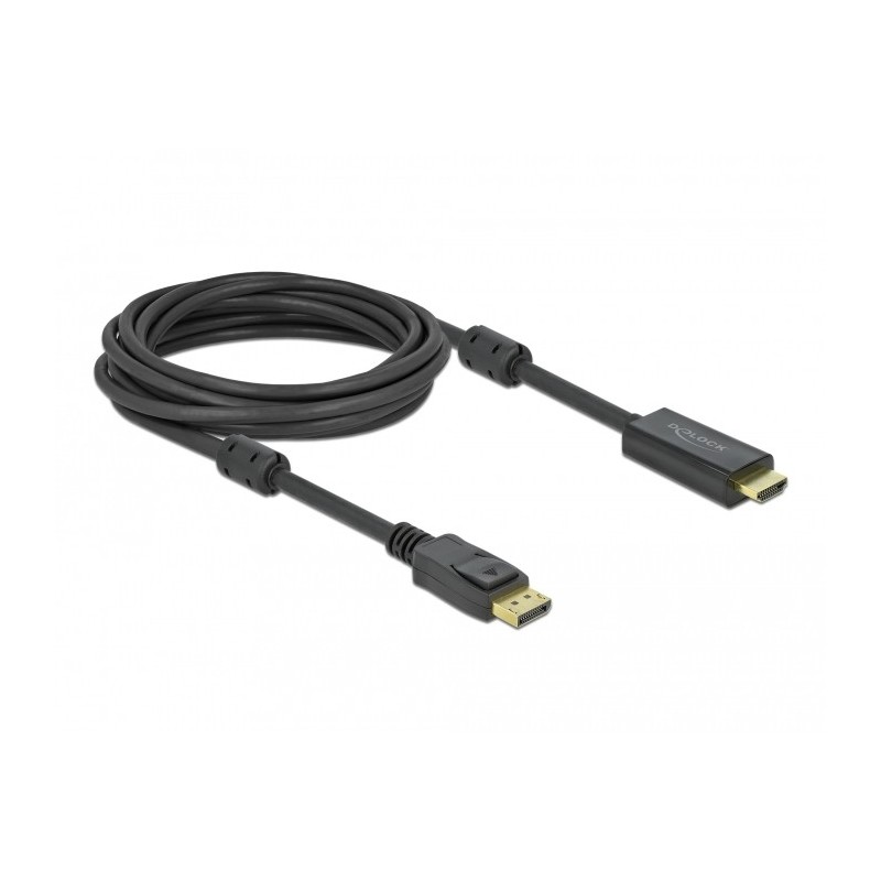 DeLOCK DisplayPort attivo 1.2 a cavo per HDMI 4K 60 Hz da 5 m