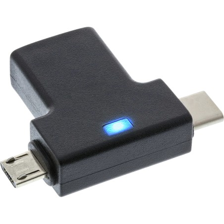 InLine Adattatore a T OTG USB 3.1 2.0 USB 3.1 2.0, M USB-C microUSB a F USB A