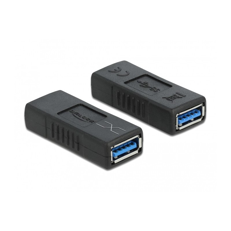 DeLOCK Adattatore USB 3.0 da femmina Tipo-A a femmina Tipo-A (incrociato)