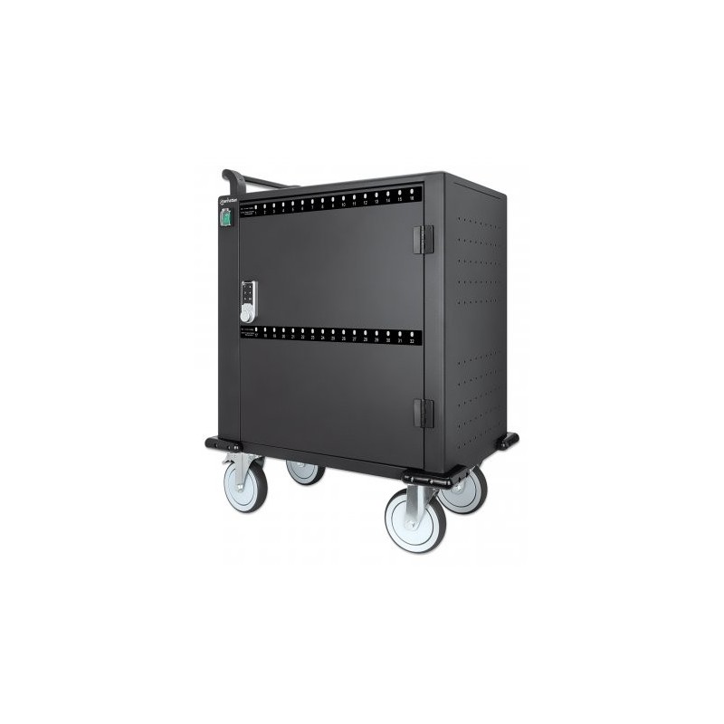 Manhattan 716000 portable device management cart& cabinet Carrello per la gestione dei dispositivi portatili Nero