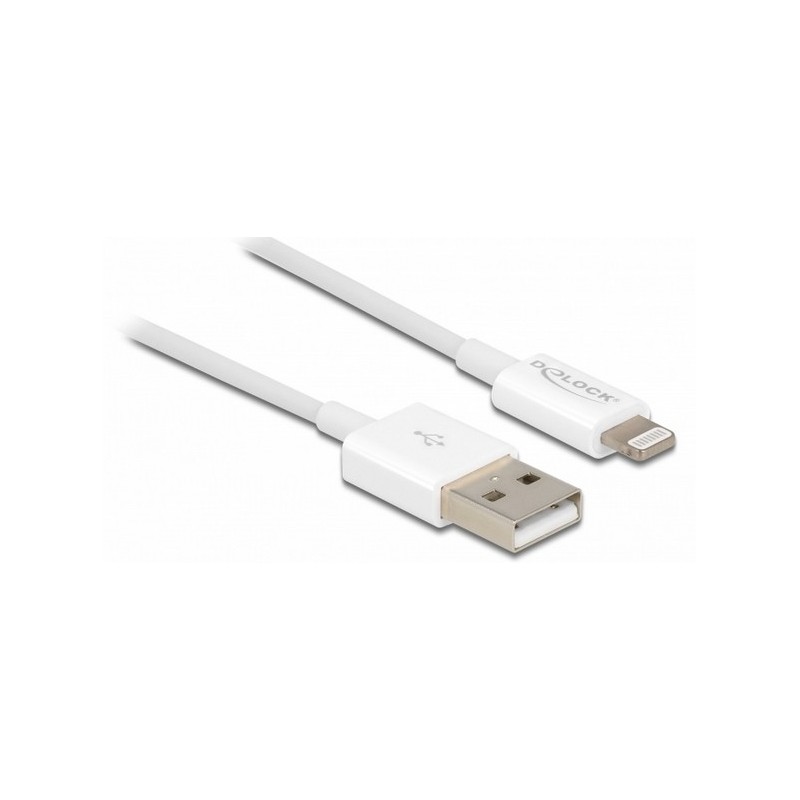 DeLOCK USB dati e cavo di alimentazione per iPhone, iPad, iPod bianco 1 m