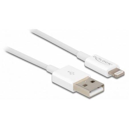 DeLOCK USB dati e cavo di alimentazione per iPhone, iPad, iPod bianco 1 m