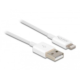 DeLOCK USB dati e cavo di alimentazione per iPhone, iPad, iPod bianco 15 cm