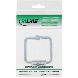 InLine supporto per cavi, metallo, zincato, 80x80mm