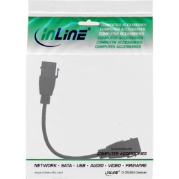 InLine USB 3.2 Gen1 2x cavo adattatore keystone, 2x presa keystone USB A, 0,2m