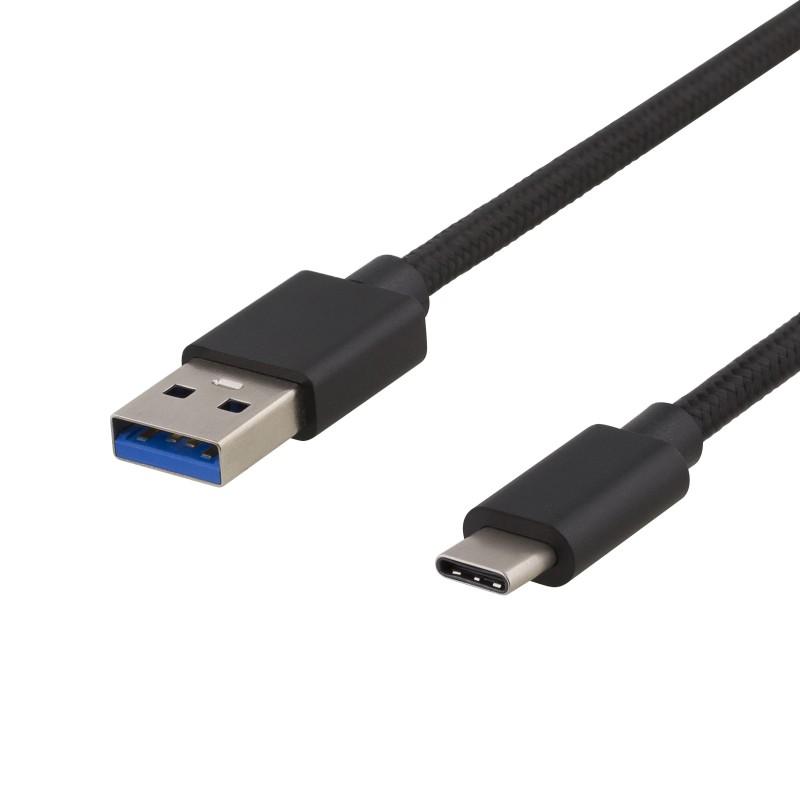 Deltaco USBC-1284 cavo USB USB 3.2 Gen 1 (3.1 Gen 1) 1 m USB A Nero