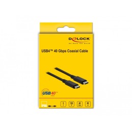 DeLOCK Cavo USB4 40 Gbps coassiale 0,8 m