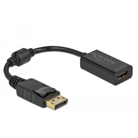 DeLOCK Adattatore DisplayPort 1.1 maschio a HDMI femmina passivo nero