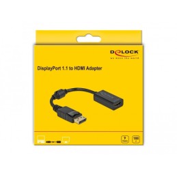 DeLOCK Adattatore DisplayPort 1.1 maschio a HDMI femmina passivo nero