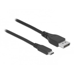 DeLOCK Cavo bidirezionale USB Type-C per DisplayPort (DP Alt Mode) 8K 60 Hz 1 m DP 8K certificato 8K