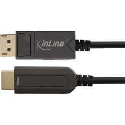 InLine Cavo convertitore da DisplayPort a HDMI AOC, 4K 60Hz, nero, 20m