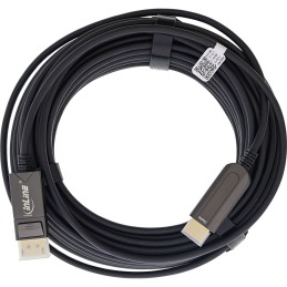 InLine Cavo convertitore da DisplayPort a HDMI AOC, 4K 60Hz, nero, 20m