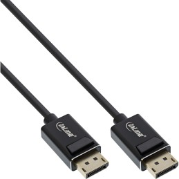 InLine Cavo DisplayPort 2.0, 8K4K UHBR, nero, contatti dorati, 3m