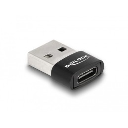 DeLOCK Adattatore USB 2.0 da USB Tipo-A maschio a USB Type-C femmina nero