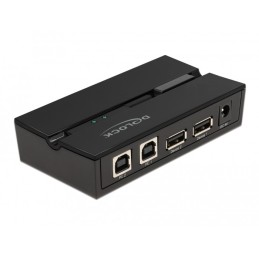 DeLOCK Interruttore USB 2.0 da 2 PC per 2 dispositivi