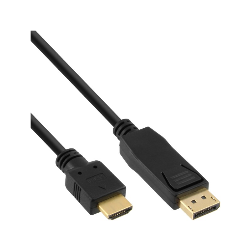 InLine B-17183 cavo e adattatore video 3 m DisplayPort HDMI Nero