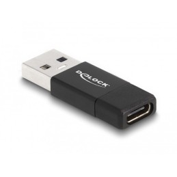 DeLOCK Adattatore USB 3.2 Gen 2 da USB Tipo-A maschio a USB Type-C femmina attivo nero