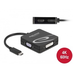 DeLOCK Adattatore USB Type-C per monitor VGA, DVI, HDMI o DisplayPort