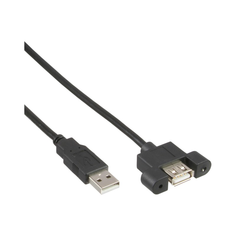 InLine B-33440E cavo USB USB 2.0 0,6 m USB A Nero