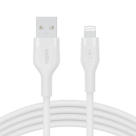 Belkin Cbl Scicone USB-A LTG 2M blc Bianco