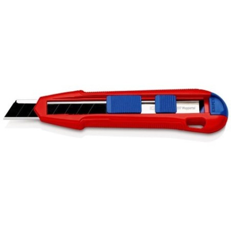 Knipex CutiX® Nero, Blu, Rosso Taglierino a lama retrattile